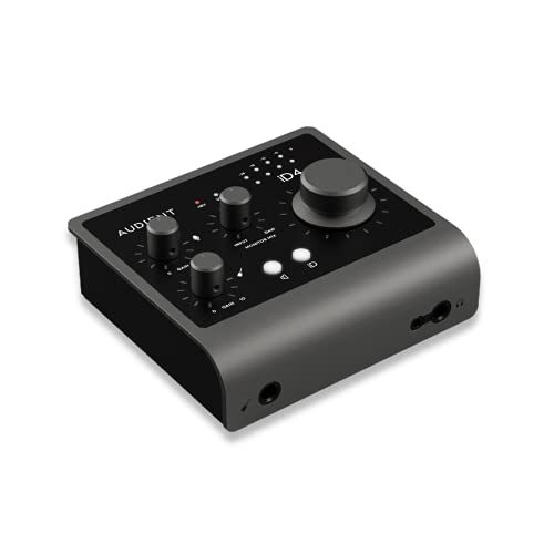 Audient Audio Interface iD4 MKII, Class A Console Microphone Preamp (High Speed USB-C, Monitor Mix and Monitor Panning Function, 2...