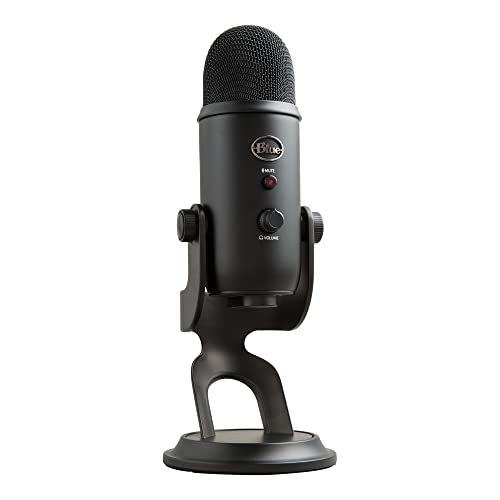 Logitech for Creators Blue Yeti USB Microphone for Gaming, Streaming, Podcasting, Twitch, YouTube, Discord, Recording for PC and Mac, 4...