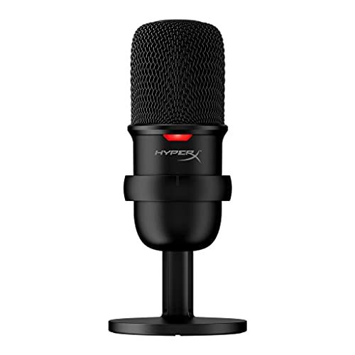 HyperX SoloCast – USB Condenser Gaming Microphone, for PC, PS4, PS5 and Mac, Tap-to-Mute Sensor, Cardioid Polar Pattern, great for...