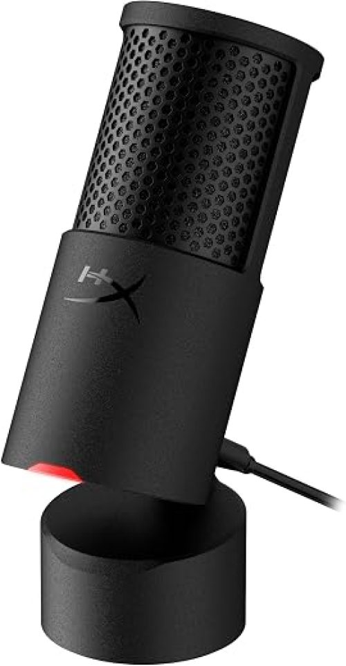 HyperX SoloCast 2 – Gaming USB Condenser Mic for PC, USB-C to USB-A, Built-in Pop Filter, Internal Shock Mount, Plug...