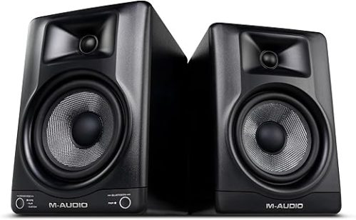 M-AUDIO BX5BT Pair 5" Desktop Studio Monitor Speakers with DSP and Bluetooth with App Control, for Music Production, Video Edits,...